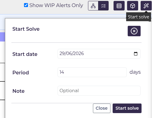 Auto-Scheduler Dialog
